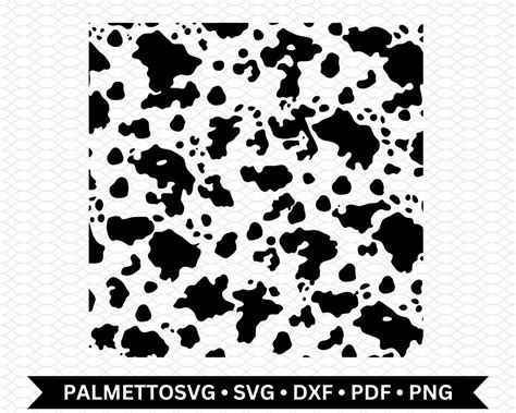 Cow Pattern Svg, Cow Pattern Dxf File, Cow Pattern Print Cut File, Cow ...