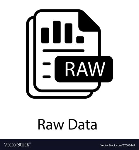 Raw Data Royalty Free Vector Image Vectorstock