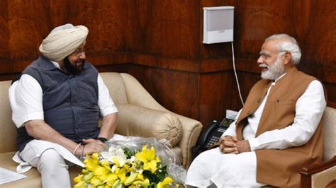 Punjab Cm Amarinder Singh Meets Pm Seeks Support For Industrial Growth