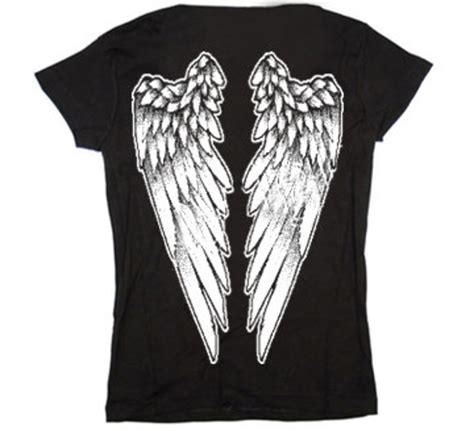 Ladies T Shirt Angel Wings Etsy