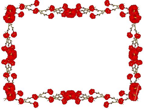 Rose Flower Borders Rose Flower Borders Png Cliparts On Clipart