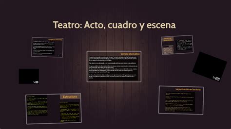 Teatro: Acto, cuadro y escena by Josefina Reyes on Prezi