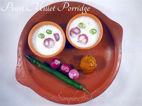 Pearl Millet Porridge Bajra Kambu Koozh Simple Indian Recipes