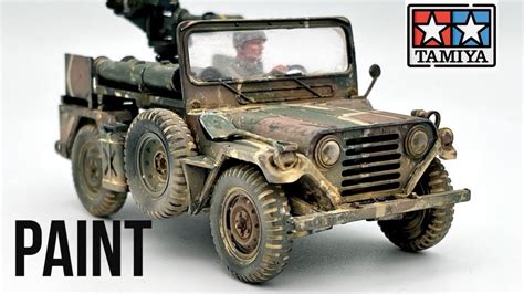 Tamiya M151 Mutt jeep paint and weather #camo #usarmy - YouTube