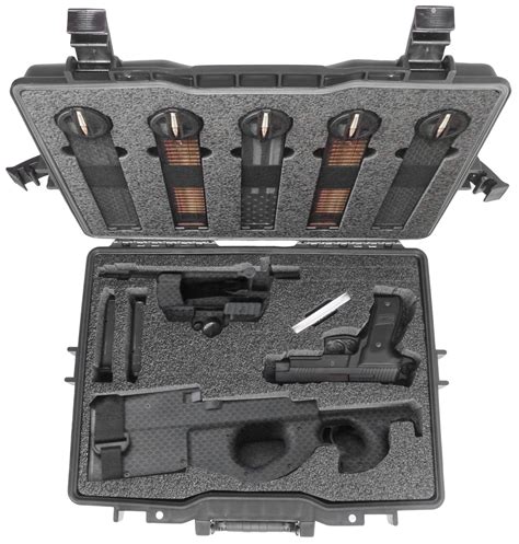 Case Club Waterproof Breakdown FN PS90 Rifle Case with Silica Gel