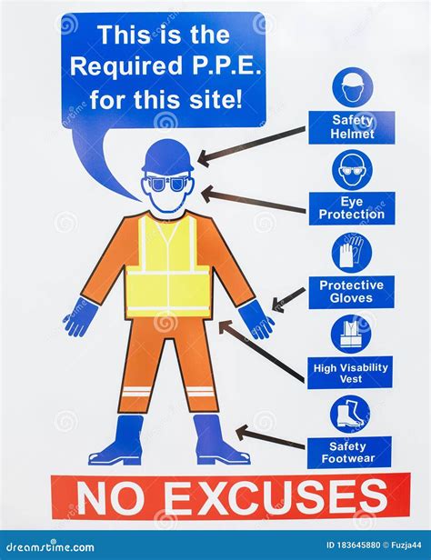 Construction Health Safety Danger Warning Signs Stock Photo - Image of ...