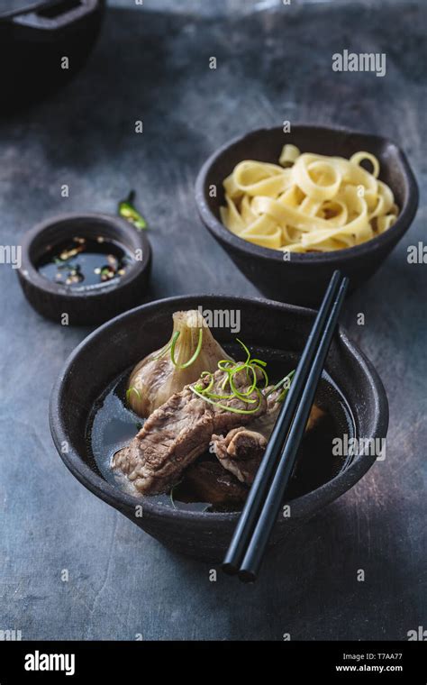 Bak kut teh, chinese pork ribs soup Stock Photo - Alamy