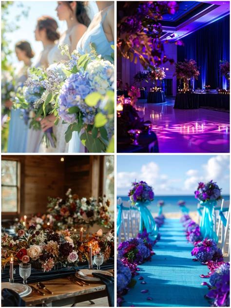 Dreamy Blue and Purple Wedding Theme Ideas