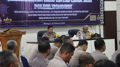 Jelang Ramadhan Polres Wonogiri Gelar Operasi Keselamatan Lalu Lintas