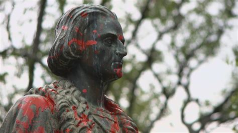 San Antonio Christopher Columbus Statue Defaced With Red Paint