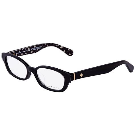 Kate Spade Ladies Black Grey Pattern Eyeglasses Amediaf S30 50 762753616258 Eyeglasses Amedia