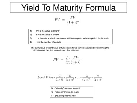 Ppt Yield To Maturity Formula Powerpoint Presentation Free Download Id9144140