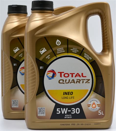 2x5 Liter Total Quartz Ineo Longlife VW 5W30 LongLife 3 Motoröl 5W 30