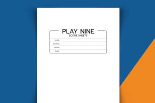 Play Nine Score Sheets Graphic By RenatoRi Designs Creative Fabrica