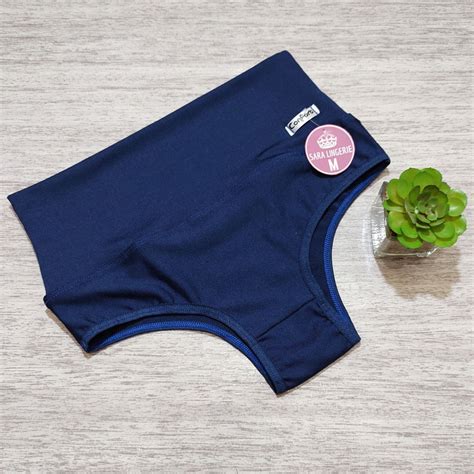 Calcinha cinta Alta Pressão Duplo Segura Barriga Lingerie Suplex Shopee Brasil