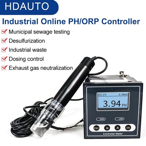 Medidor De Ph Industrial En L Nea Controlador De Ph Sensor Orp