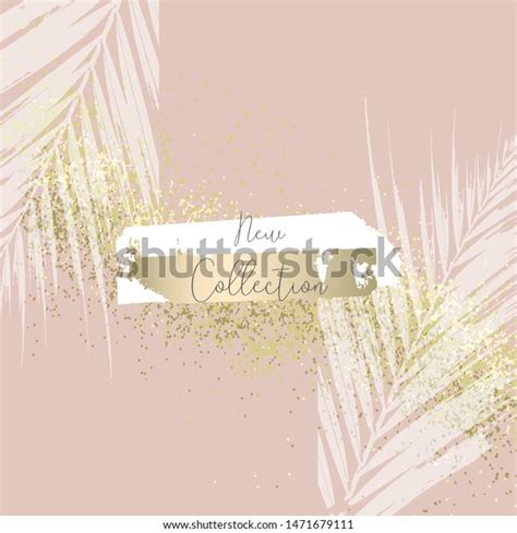 Elegant Luxury Nude Rose Pink Blush Stock Vector Royalty Free