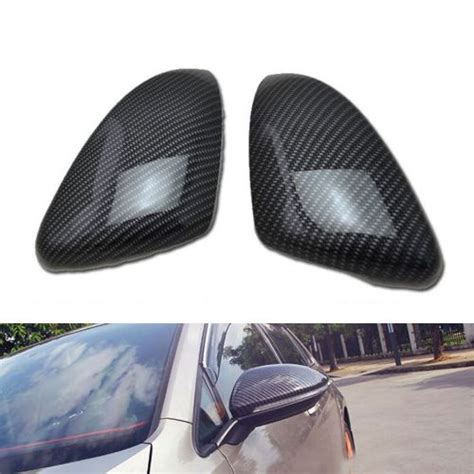 Sell Pair Carbon Fiber Style Side Mirror Cover Trim Cap For VW Golf 7