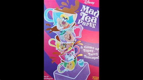 Disney Mad Tea Party Board Game 2022 Funko Whats Inside Youtube