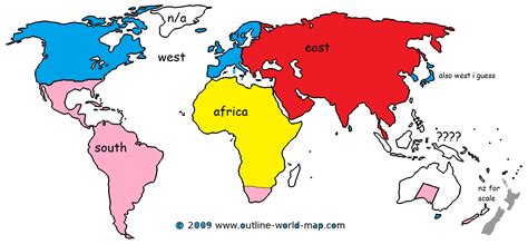 Map Of The Eastern World - Tourist Map Of English