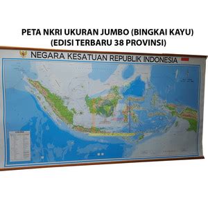 Jual Ready Peta Indonesia Bingkai Ukuran Besar Jumbo Kota