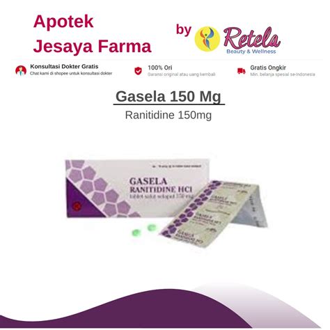 Jual Gasela Ranitidine Mg Strip Tablet Shopee Indonesia