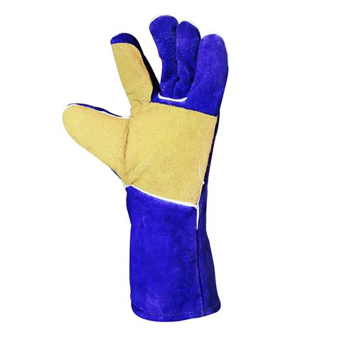 Guante Soldador Azul Hilo Kevlar R Palma Thick Outletepp