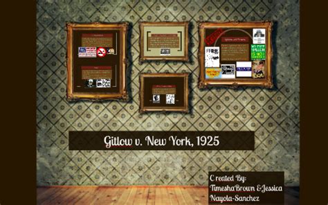 Gitlow v. New York, 1925 by Timesha Brown on Prezi