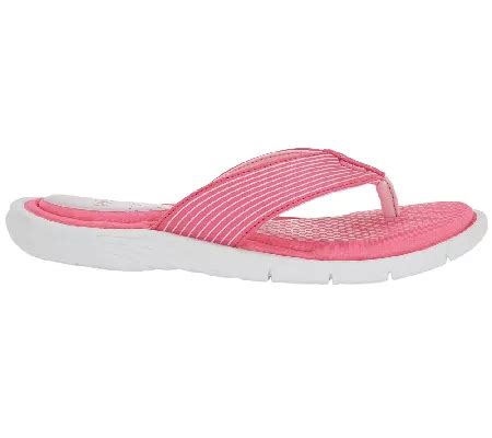 Ryka Thong Sandals With Memory Foam Roanoke QVC