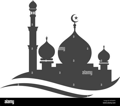 Mosque Icon Vector Illustration Design Template Stock Vector Image