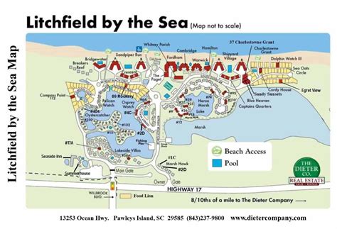 Pawleys Island Area Map Litchfield Beach Map Dieter Company