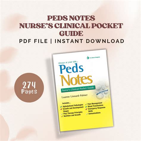 Peds Notes Nurses Clinical Pocket Guide Ebook Nursing School Essentials