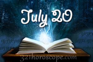 July 20 Birthday horoscope - zodiac sign for July 20th