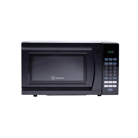 Westinghouse 07 Cu Ft 700 Watt Countertop Microwave In Black Wcm770b The Home Depot