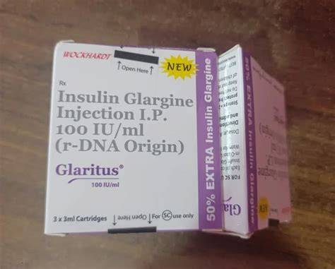 Glaritus Insulin Glargine Injection Iu Ml At Rs Box In Hyderabad