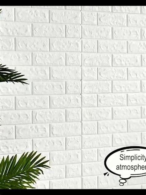 Pcs Self Adhensive D Sticker Brick Foam Waterproof Wallpaper Wall