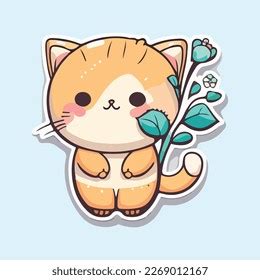 Chibi Cat Style Vector Art Cute Stock Vector (Royalty Free) 2269012167 ...