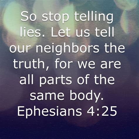 Ephesians 4 25 New Living Translation Nlt Bible Apps Telling Lies