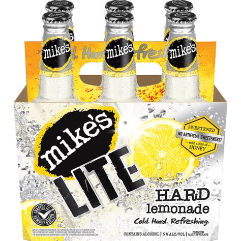 Mikes Lite Malt Beverage Premium Hard Lemonade 6 Pack Buehlers