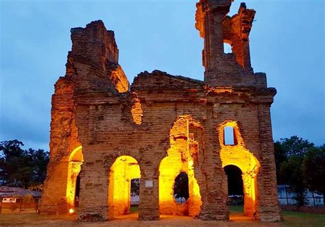 Las Ruinas De Humait Brillan En La Noche Secretaria Nacional De