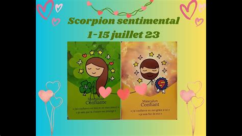 SCORPION 1 15 JUILLET 23 Sentimentale énergies féminine et