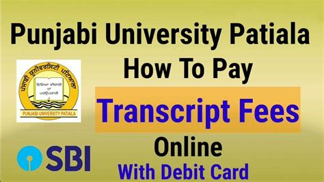 How To Pay Fees Transcript Fees Online Punjabi University Patiala