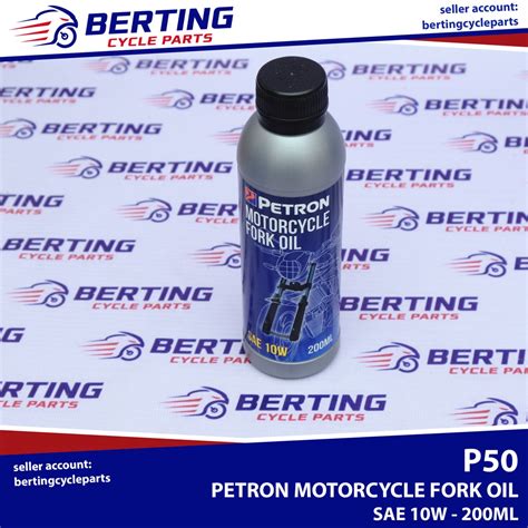 FORK OIL Petron SAE 10W 200ml Genuine Motorcycle Fork Oil Shopee