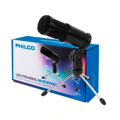 Ripley Micr Fono Usb Studio Philco Con Tr Pode De Metal