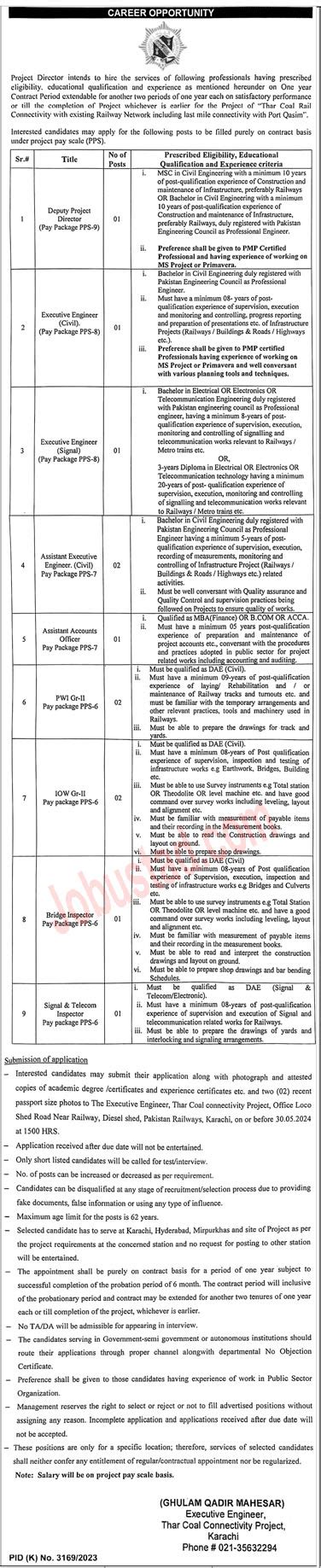 Latest Pakistan Railways Jobs In Karachi May Advertisement