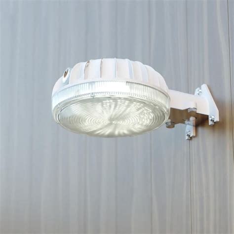 Dualux Outdoor Security Lumens Gray Dusk To Dawn Integrated Led