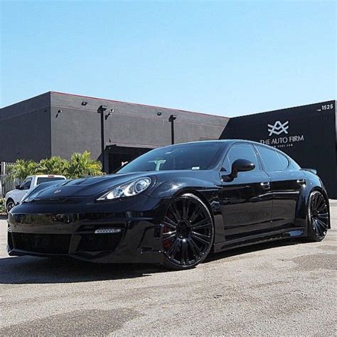 Blacked Out Panamera Turbo S With The Lumma Widebody Kit Done By