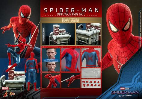 Hot Toys Spider Man No Way Home New Red And Blue Suit Sixth Scale