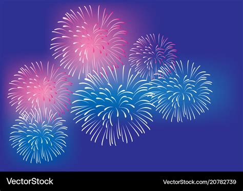 Fireworks background Royalty Free Vector Image