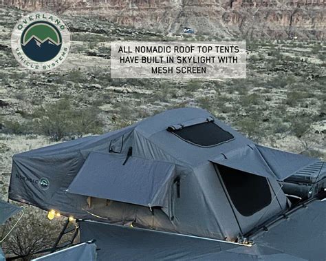 OVS Nomadic 2 Extended Roof Top Tent In Dark Gray Top Tents Roof Top